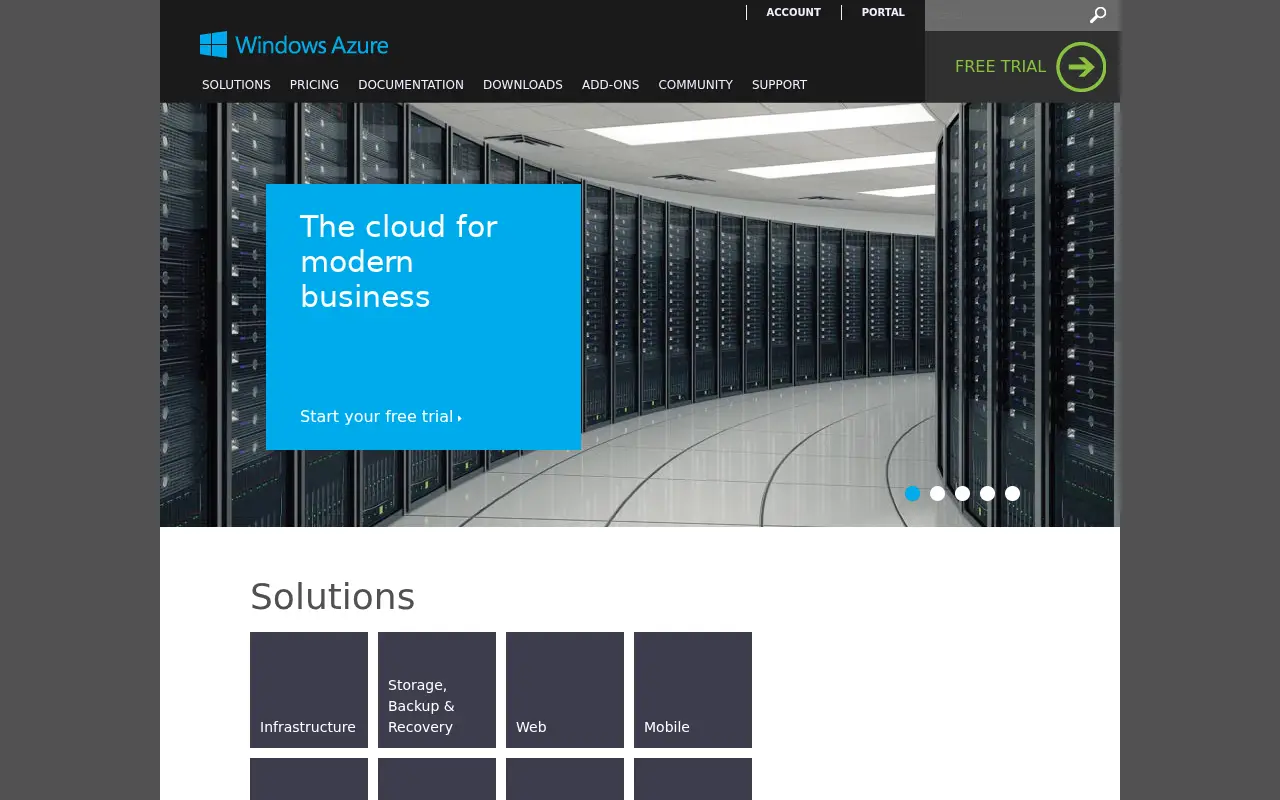 azure.com in 2013