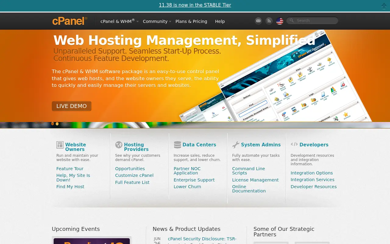 cpanel.net in 2013