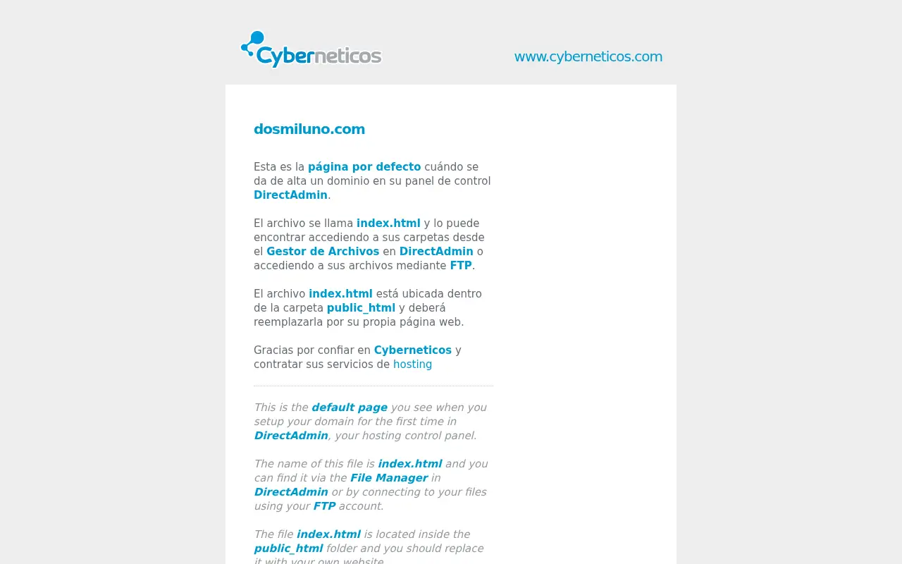 dosmiluno.com in 2017