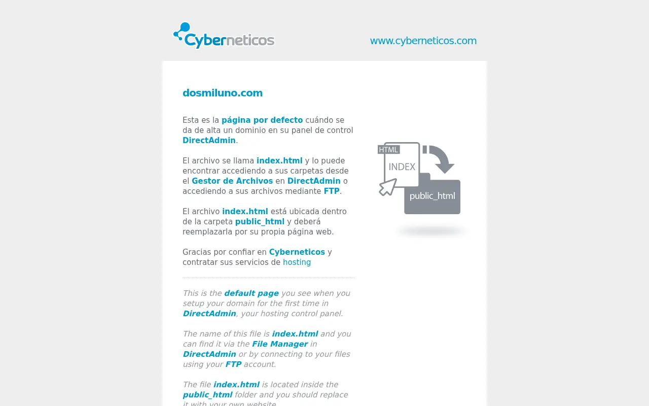 dosmiluno.com in 2018