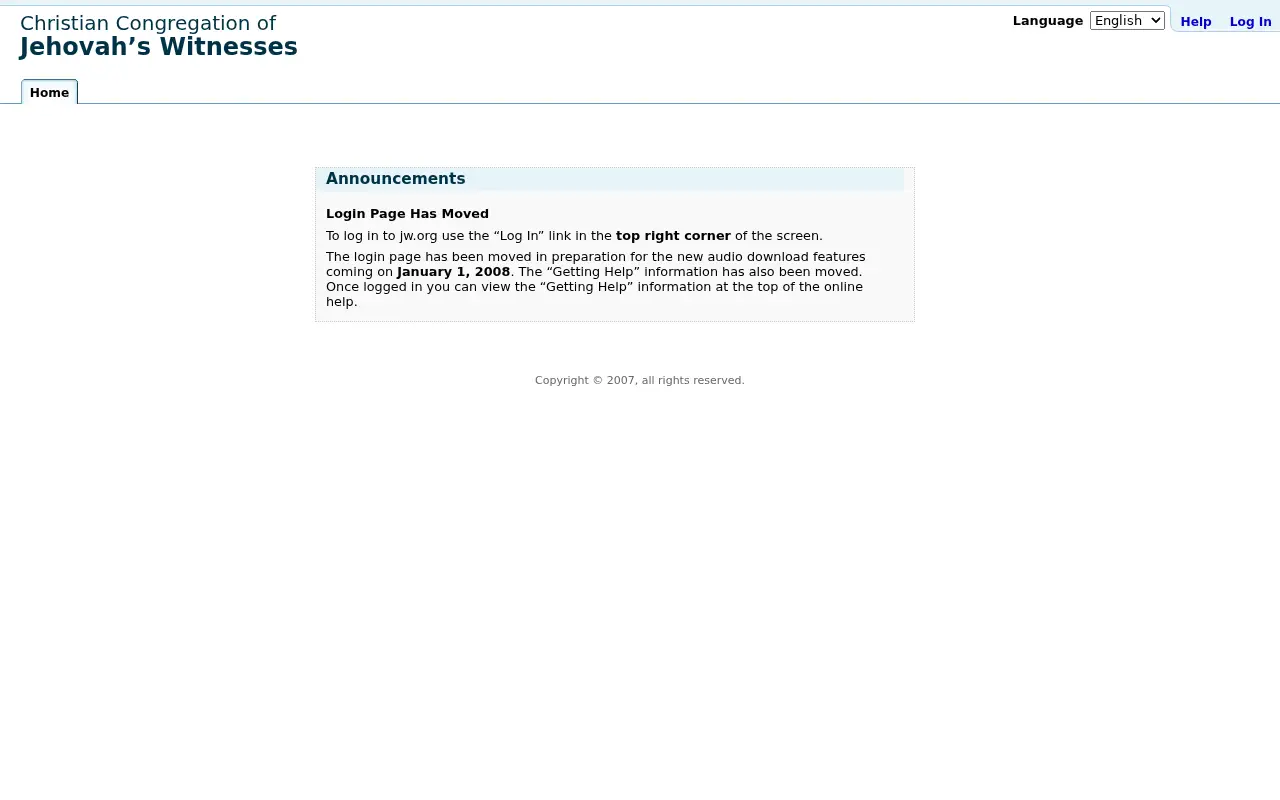 jw.org in 2007