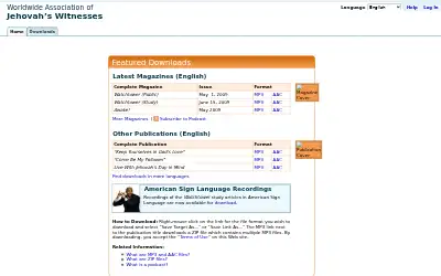 jw.org in 2009