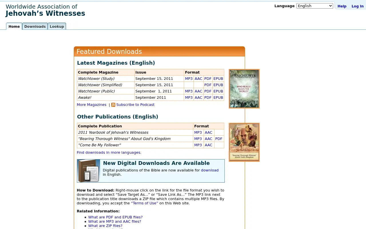 jw.org in 2011