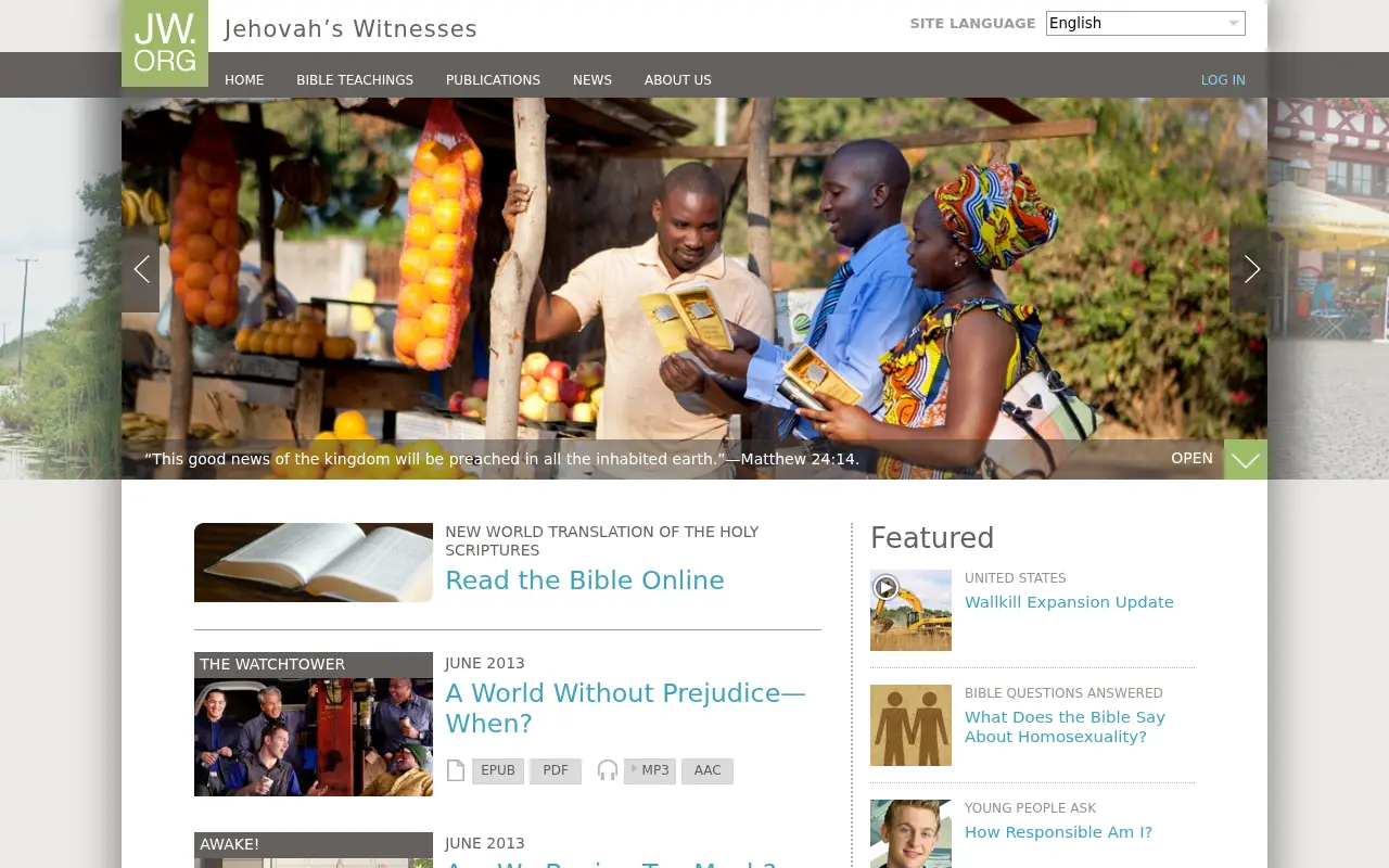 jw.org in 2013
