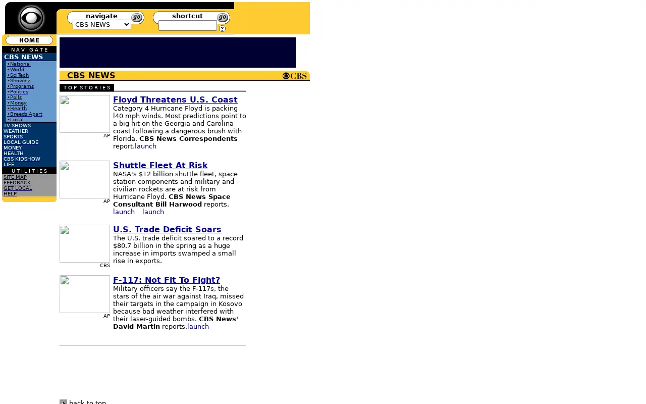 cbsnews.com in 1999