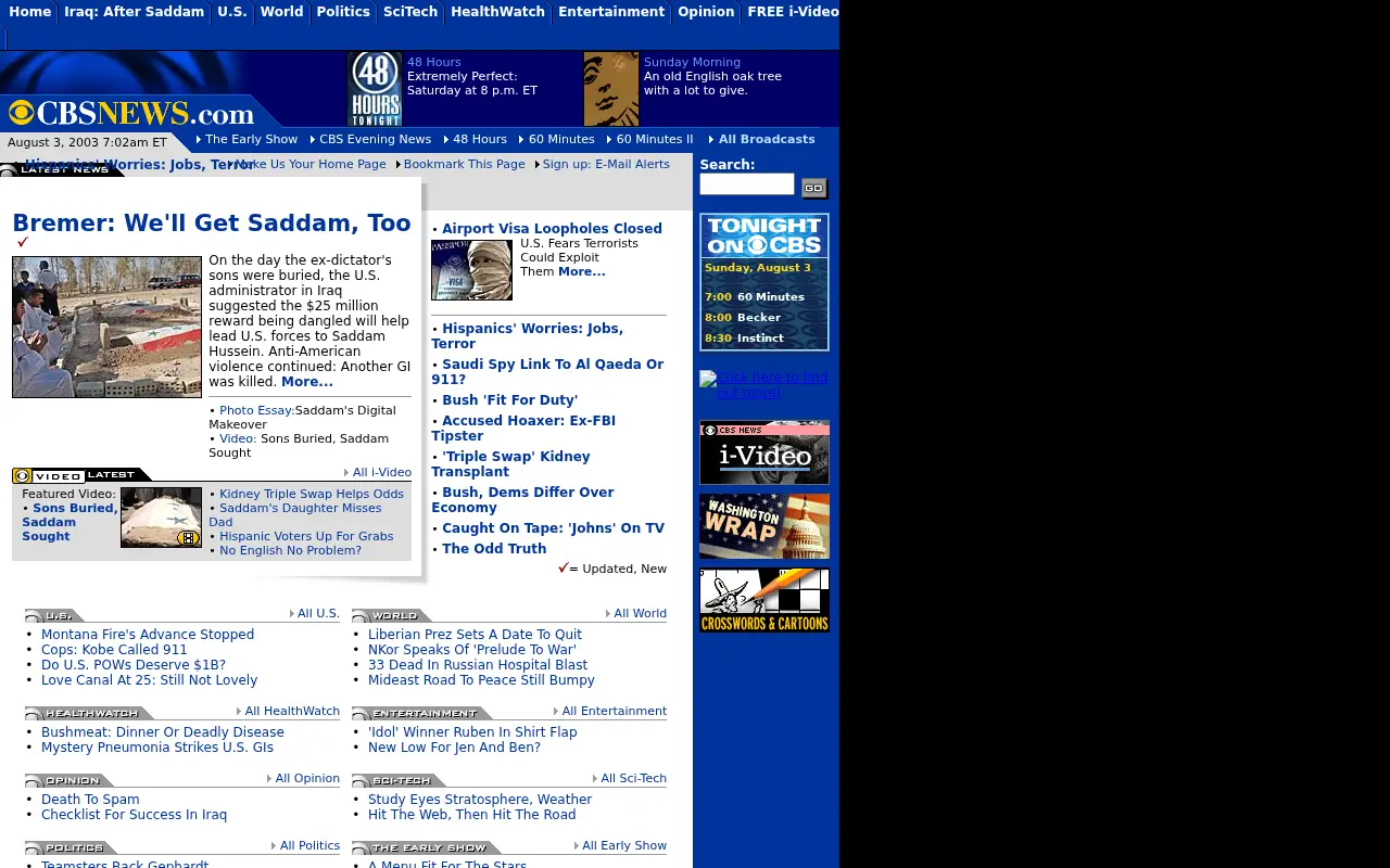 cbsnews.com in 2003