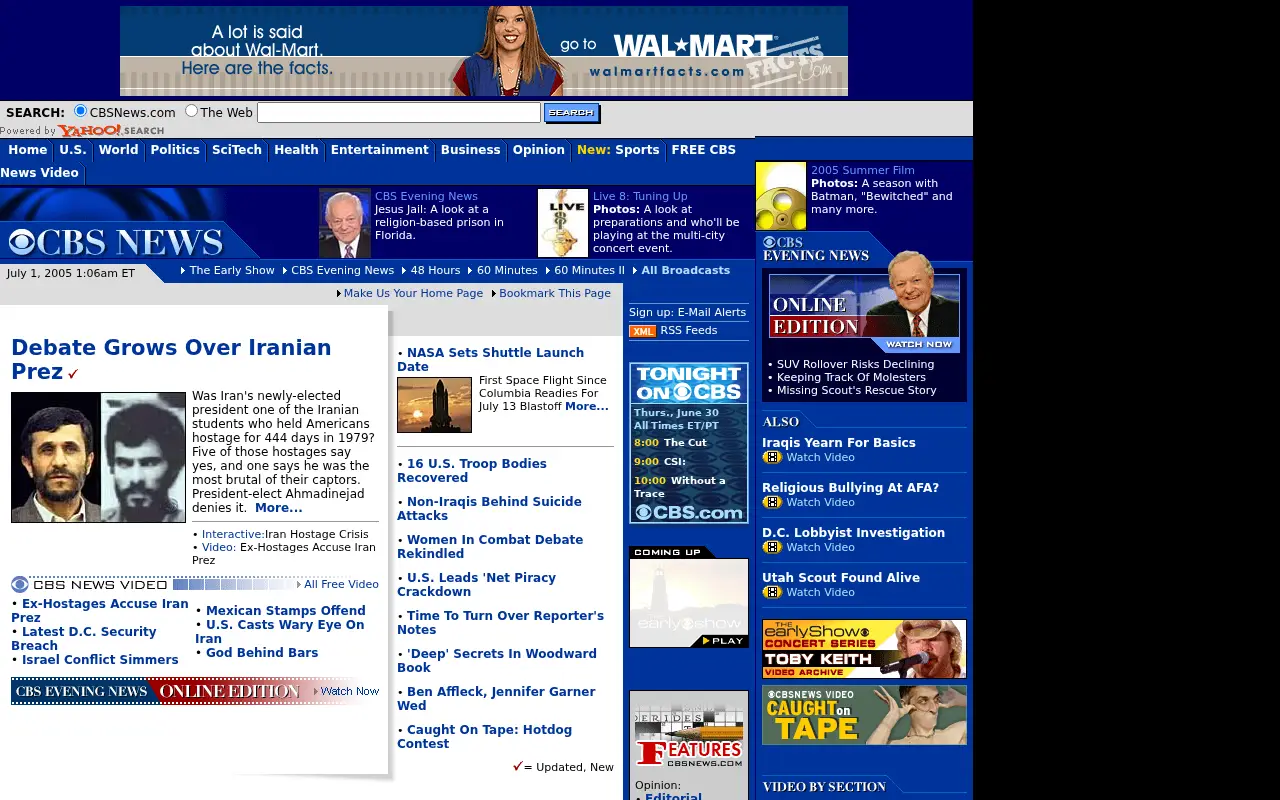 cbsnews.com in 2005