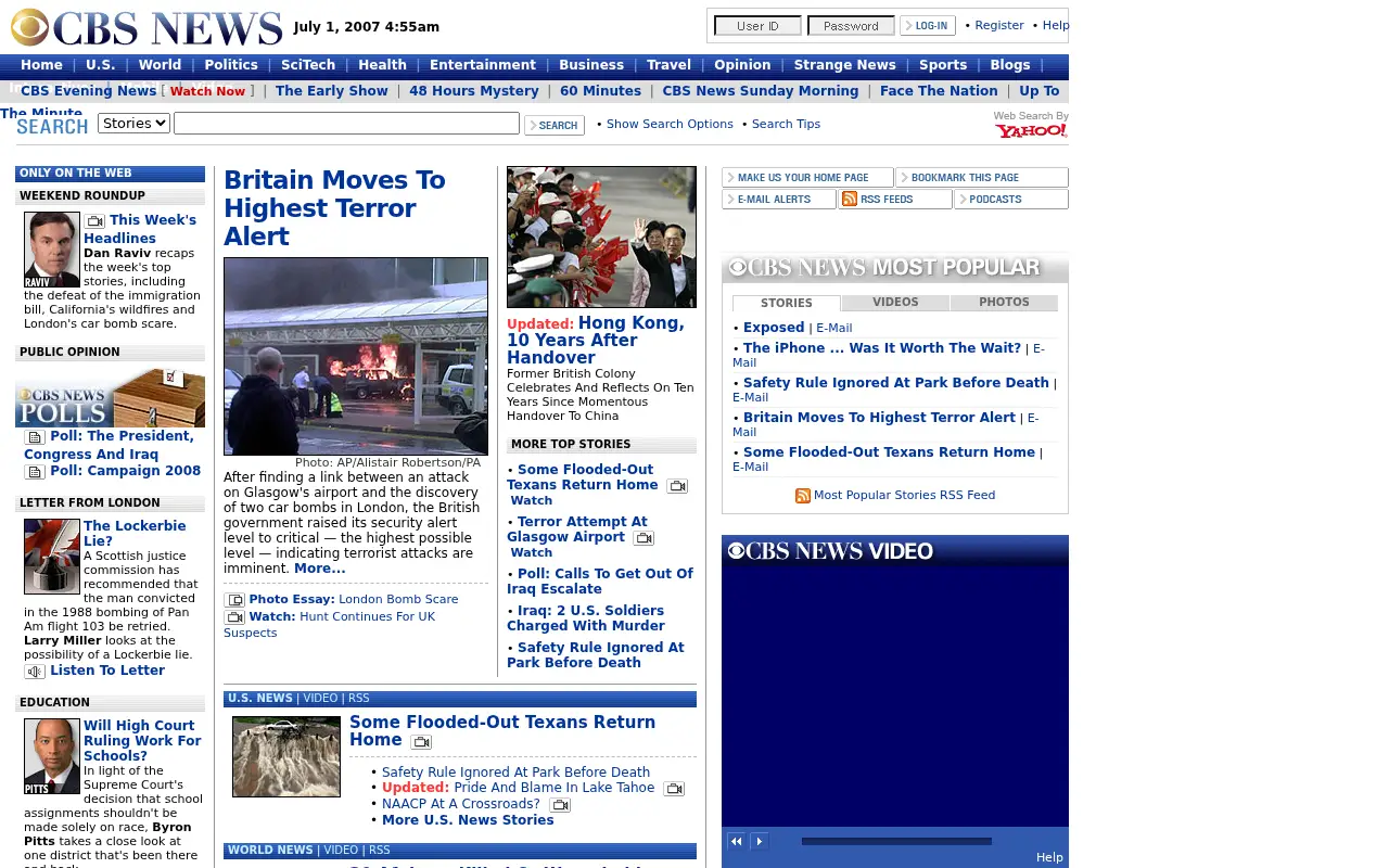 cbsnews.com in 2007