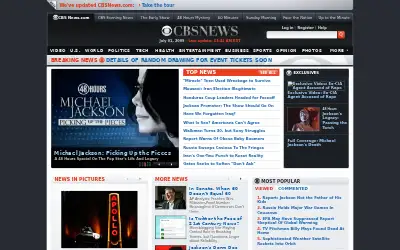 cbsnews.com in 2009