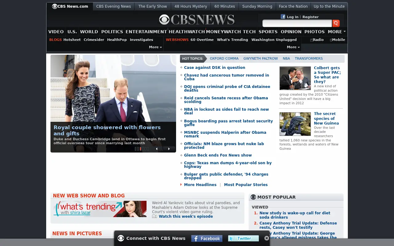 cbsnews.com in 2011