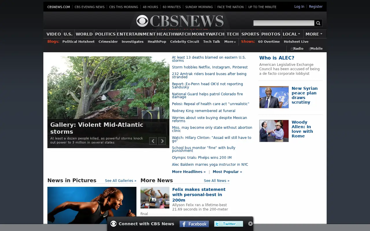 cbsnews.com in 2012
