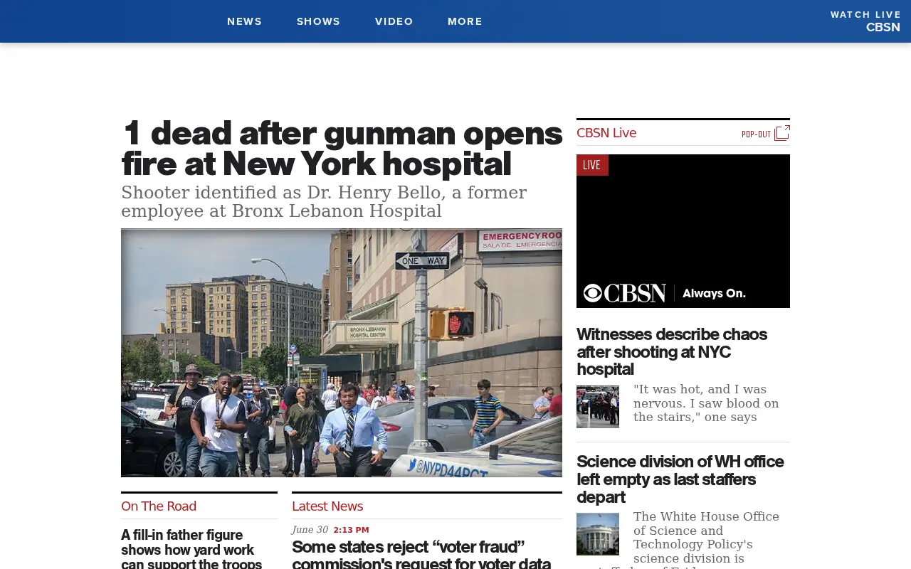 cbsnews.com in 2017