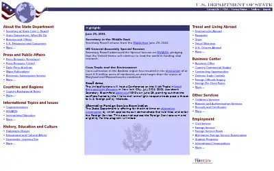 state.gov in 2001