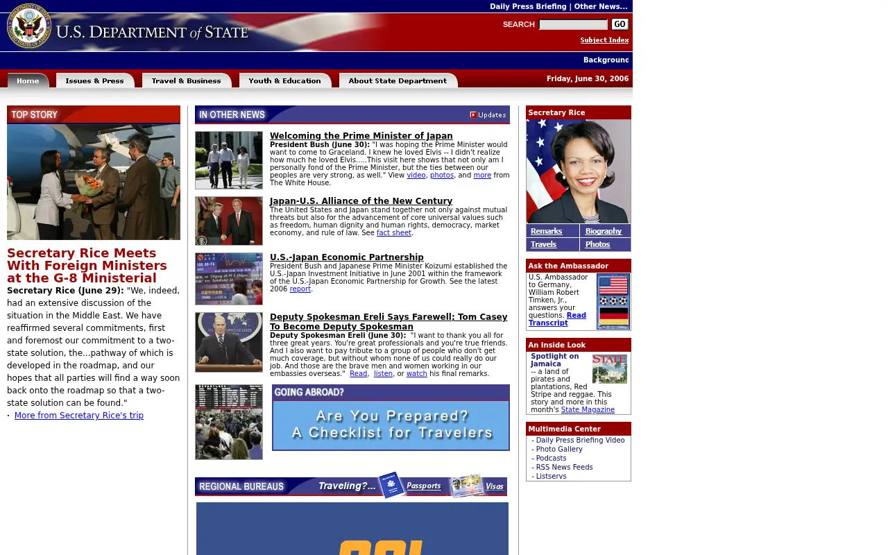 state.gov in 2006