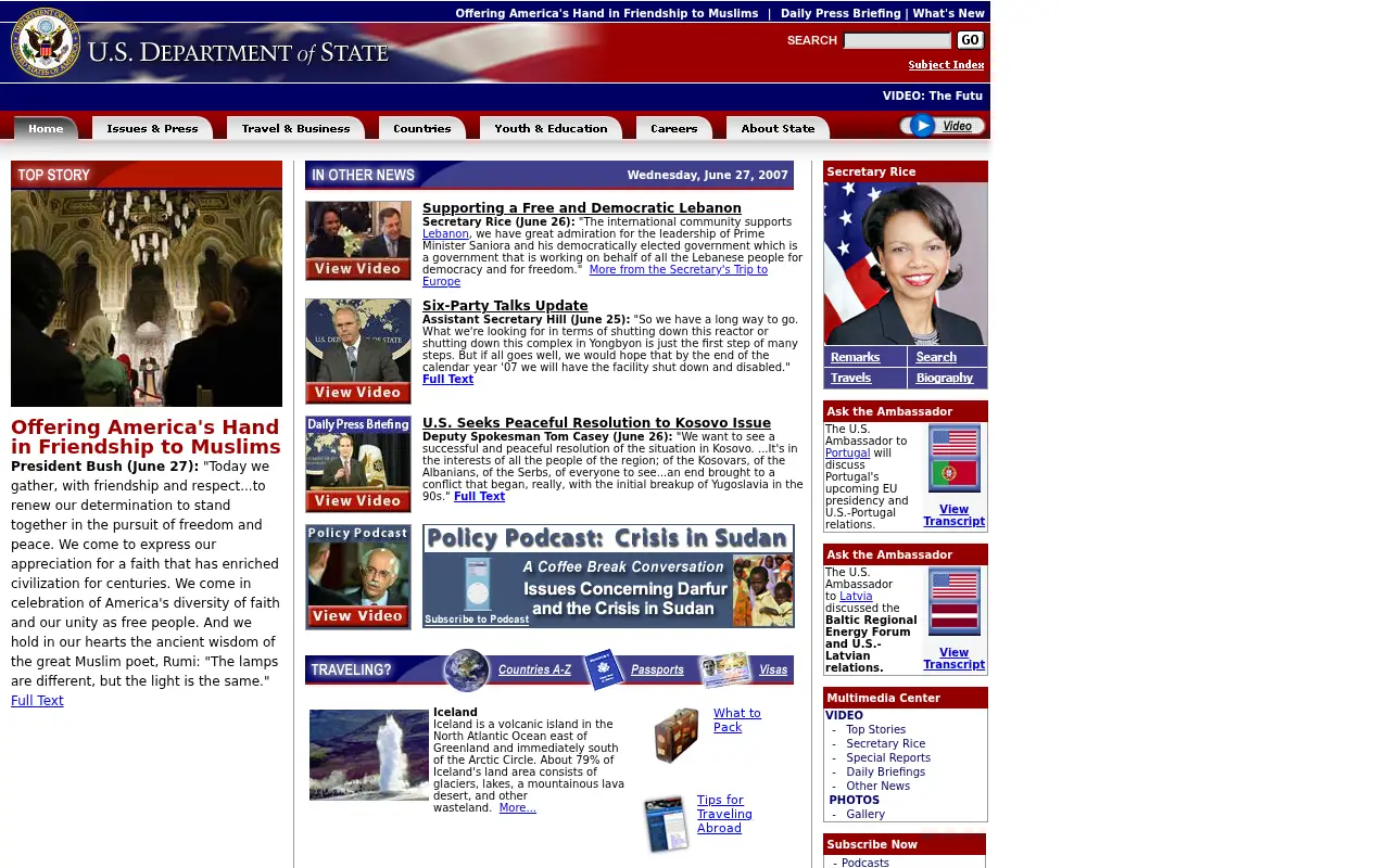 state.gov in 2007