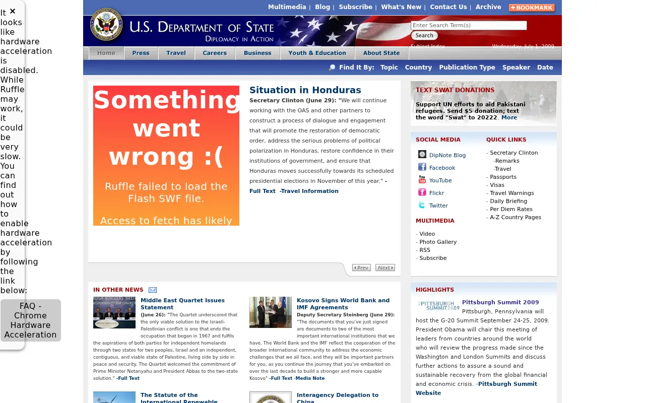 state.gov in 2009