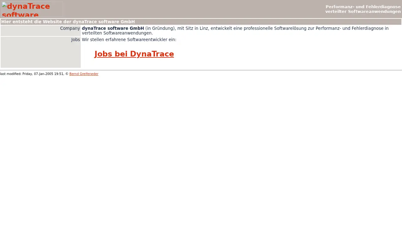 dynatrace.com in 2005