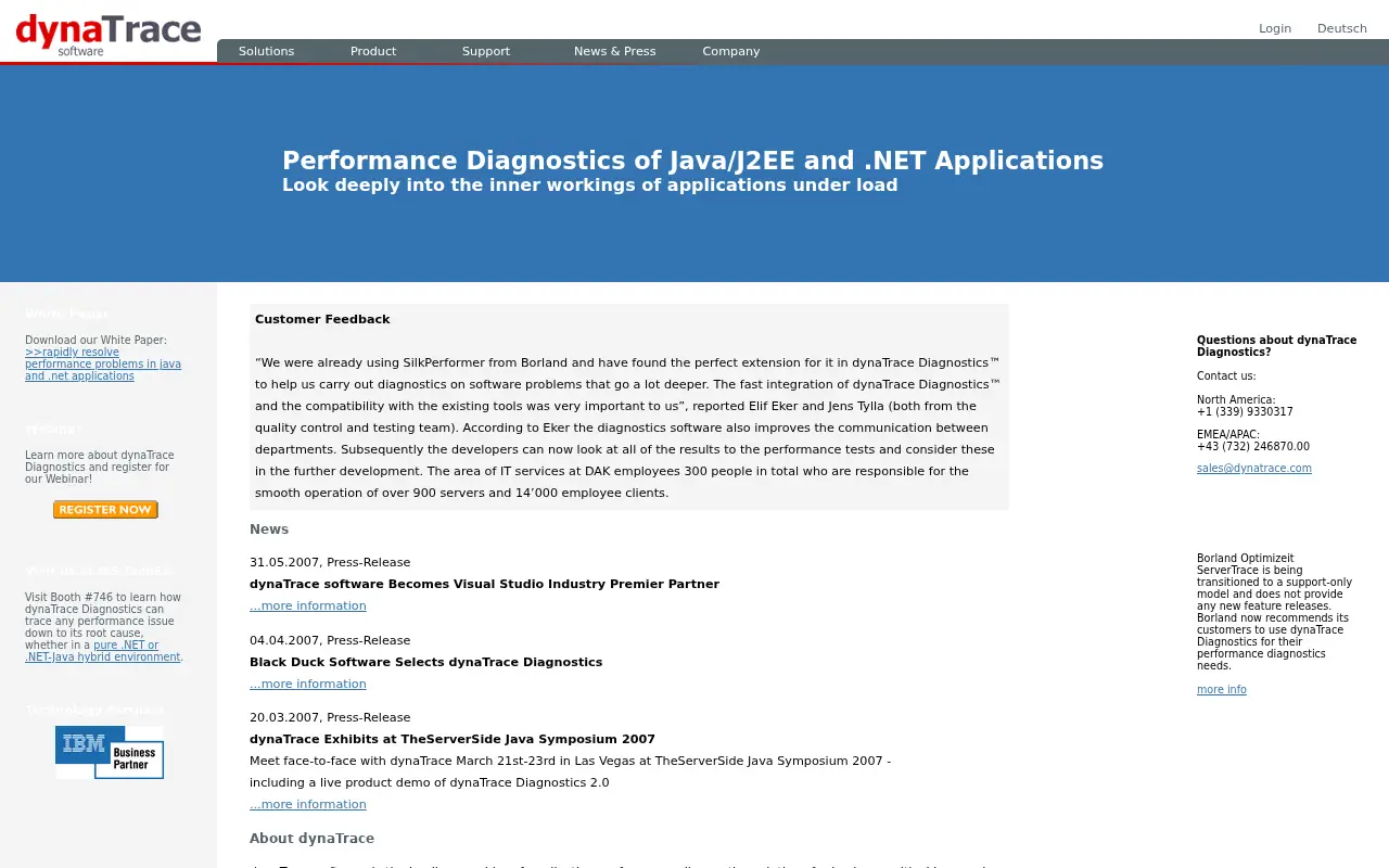 dynatrace.com in 2007