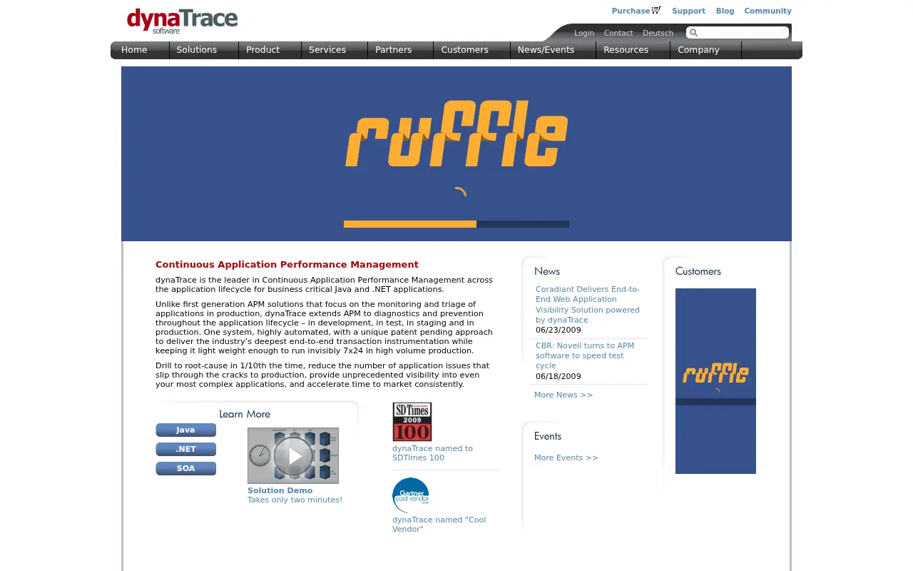 dynatrace.com in 2009