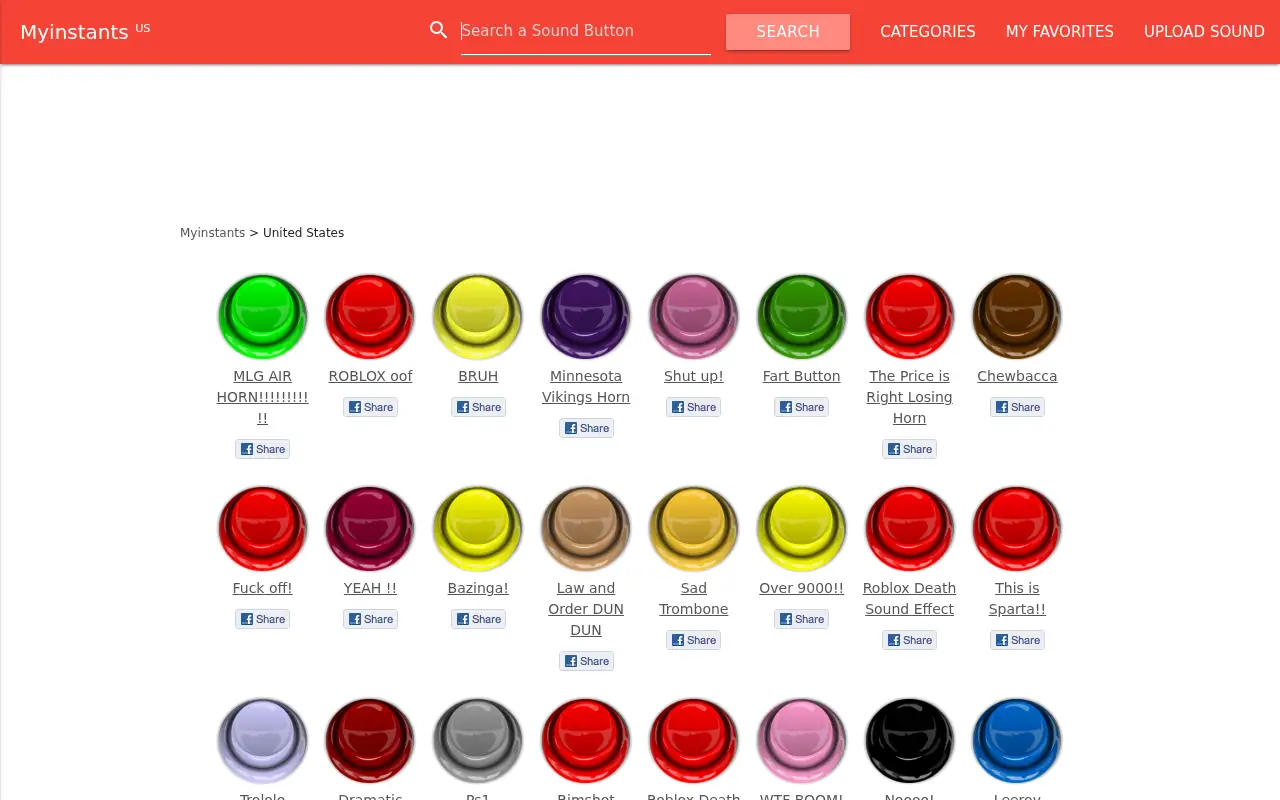 myinstants.com in 2019