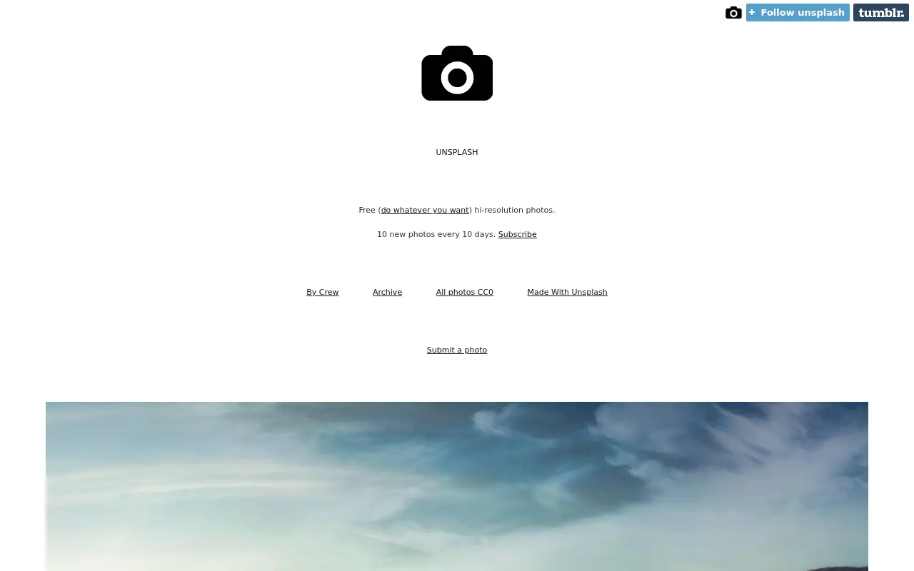 unsplash.com in 2014