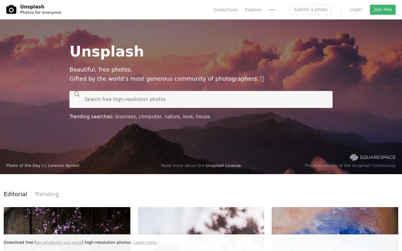 unsplash.com in 2018