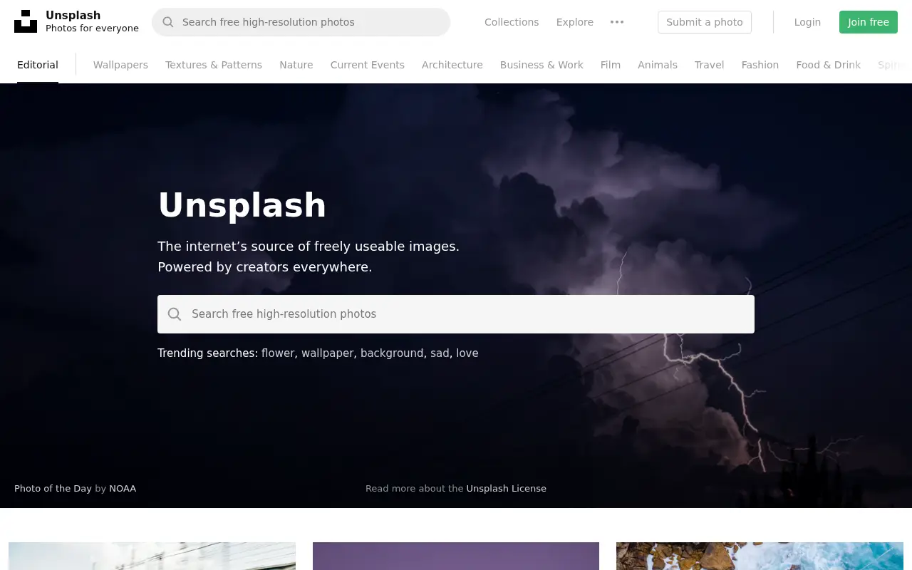 unsplash.com in 2019