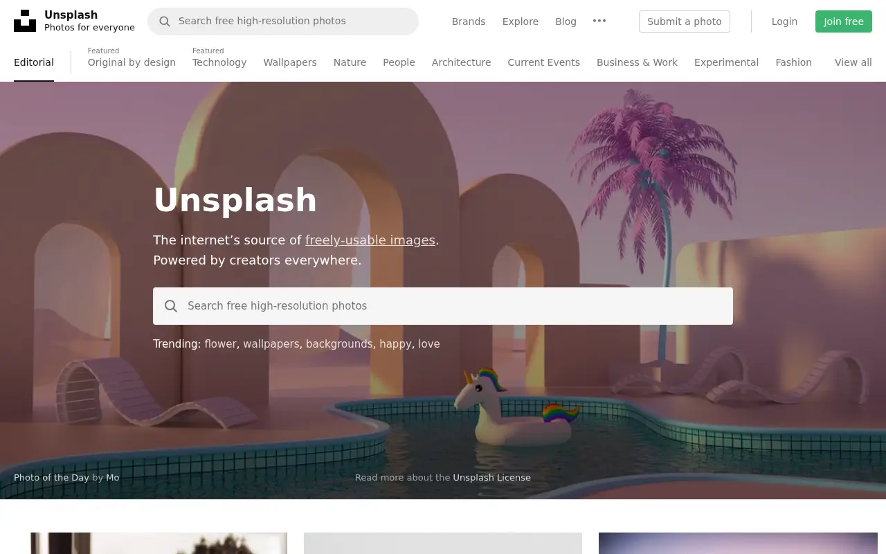 unsplash.com in 2021