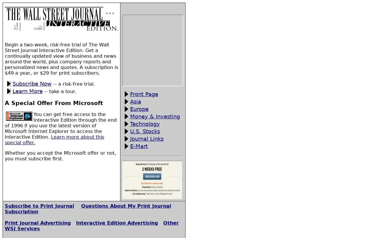 wsj.com in 1996