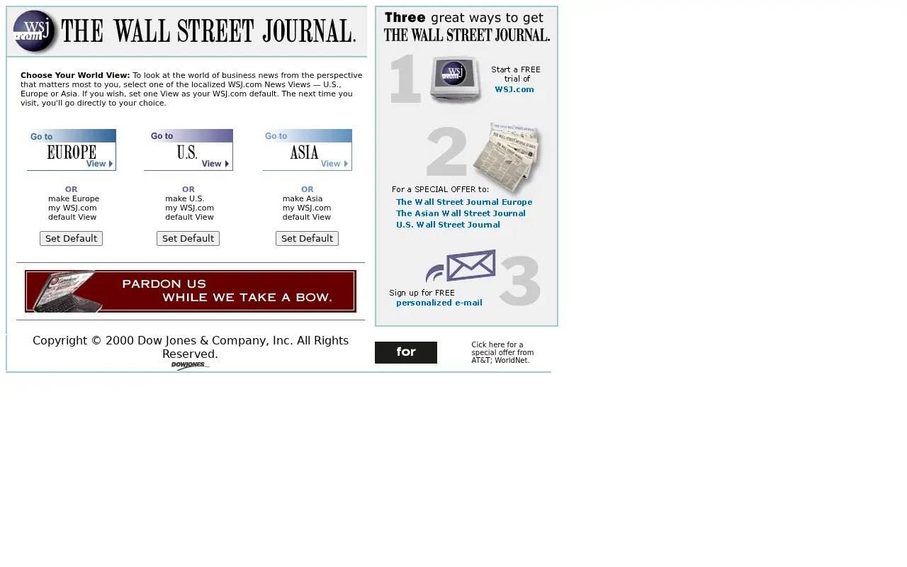 wsj.com in 2000