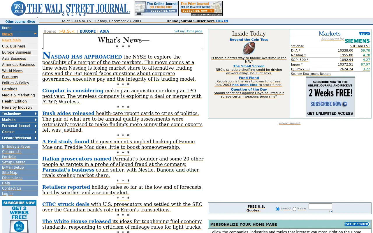 wsj.com in 2003