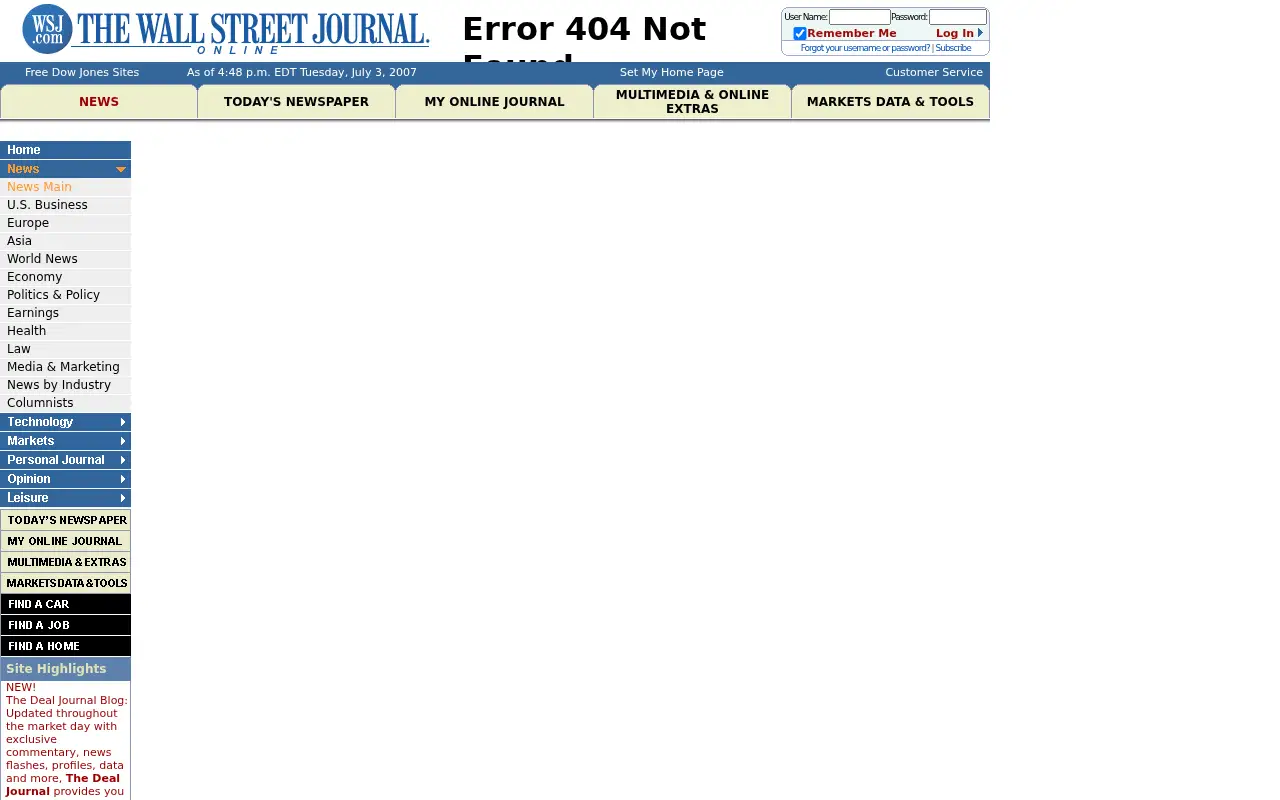 wsj.com on July 3, 2007