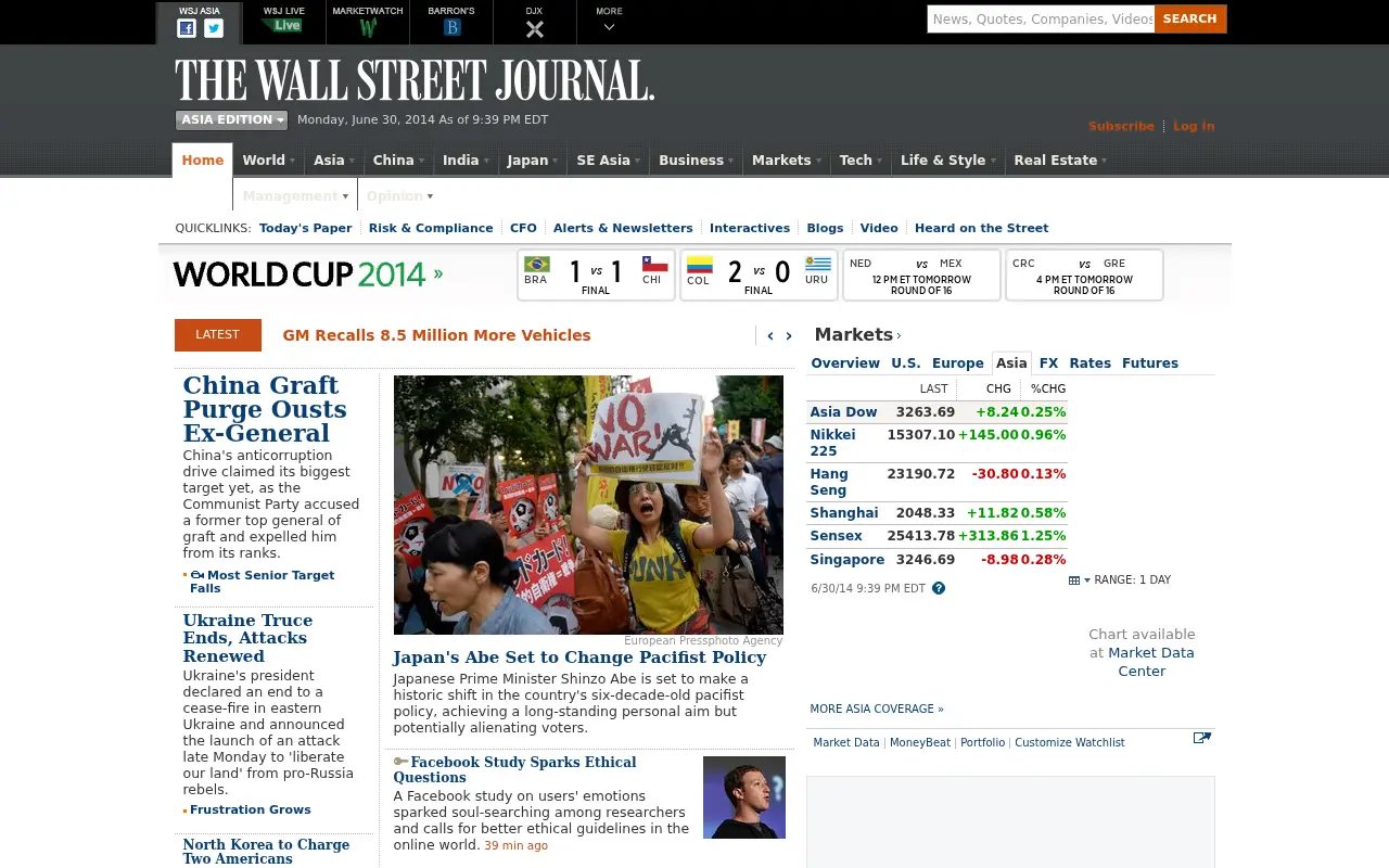 wsj.com in 2014