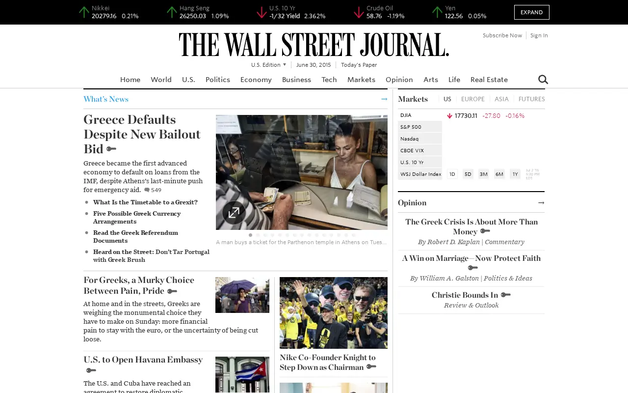 wsj.com in 2015