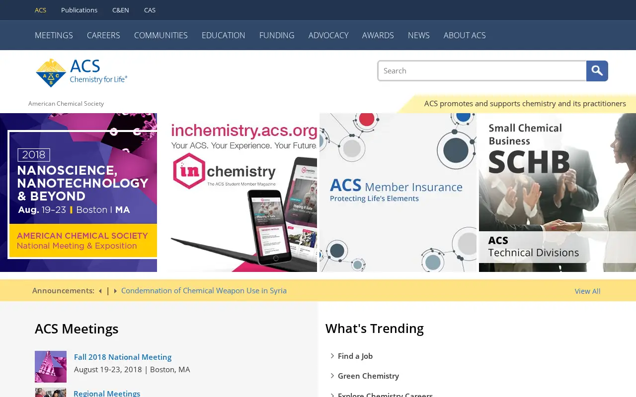 acs.org in 2018