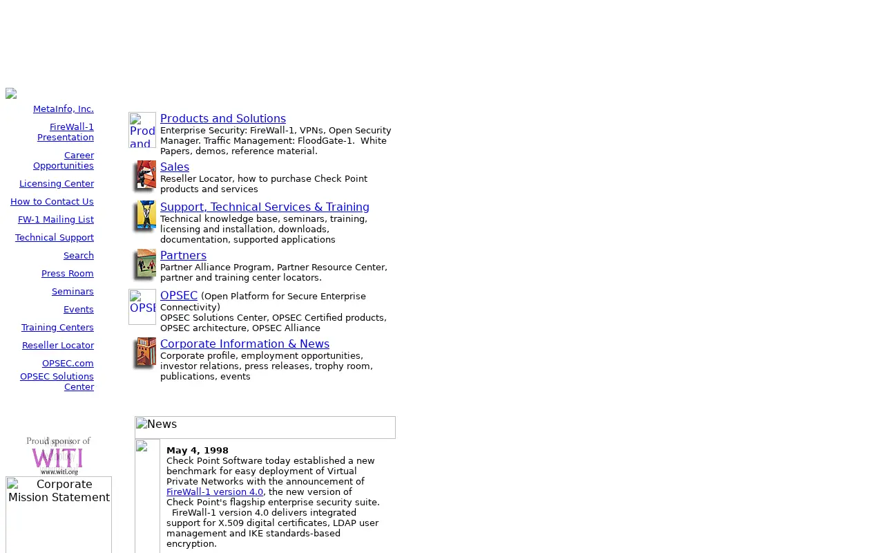 checkpoint.com on May 8, 1998