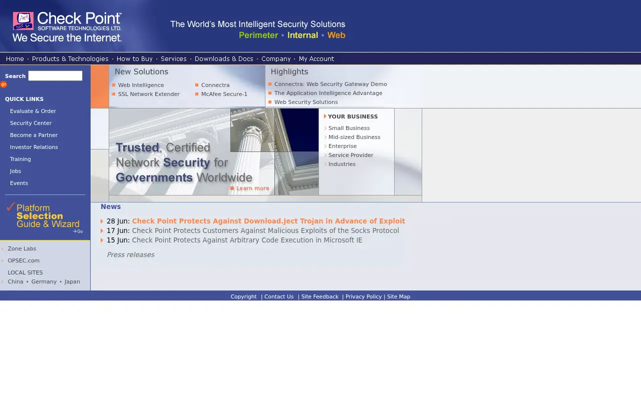 checkpoint.com on June 30, 2004