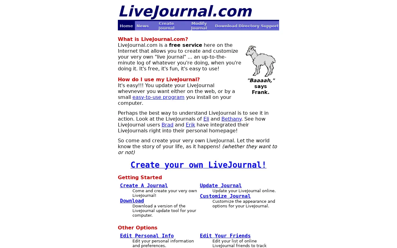 livejournal.com in 1999