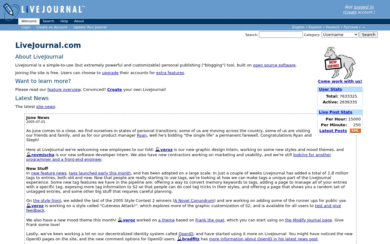 livejournal.com on July 5, 2005