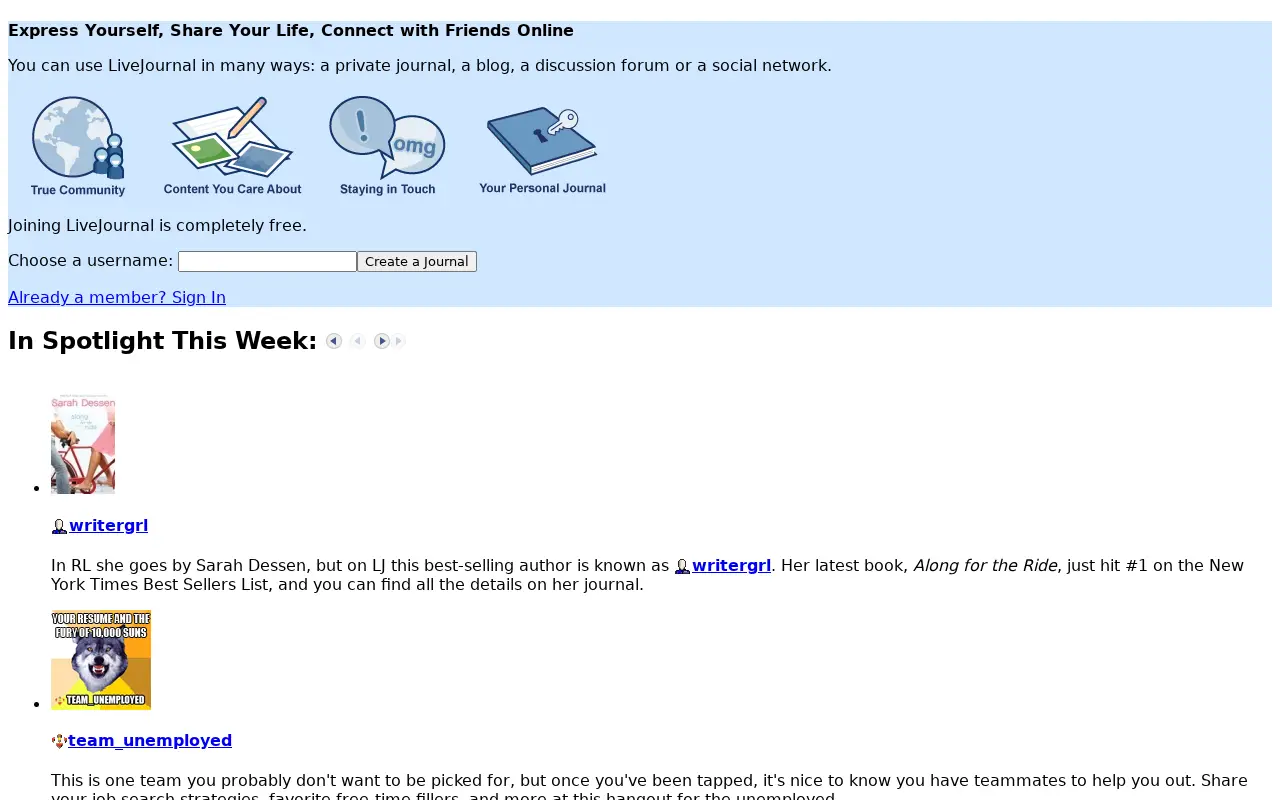 livejournal.com in 2009