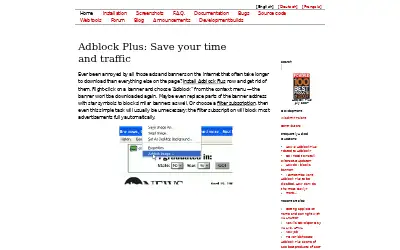 adblockplus.org in 2007