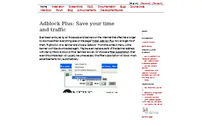 adblockplus.org in 2008