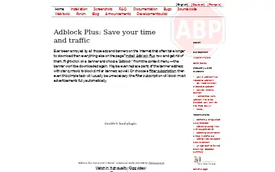 adblockplus.org in 2009