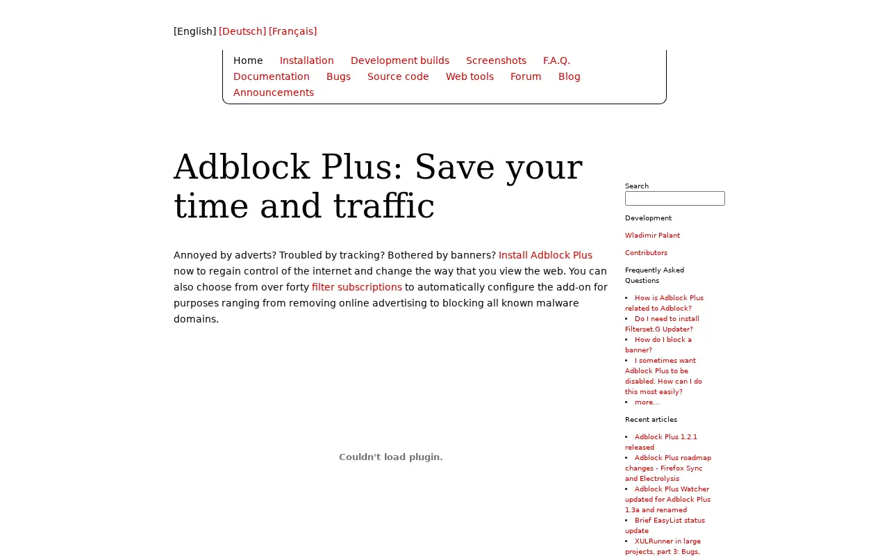 adblockplus.org in 2010