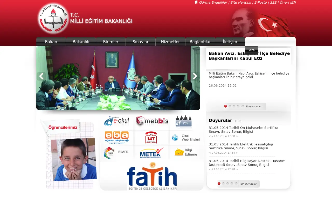 meb.gov.tr in 2014