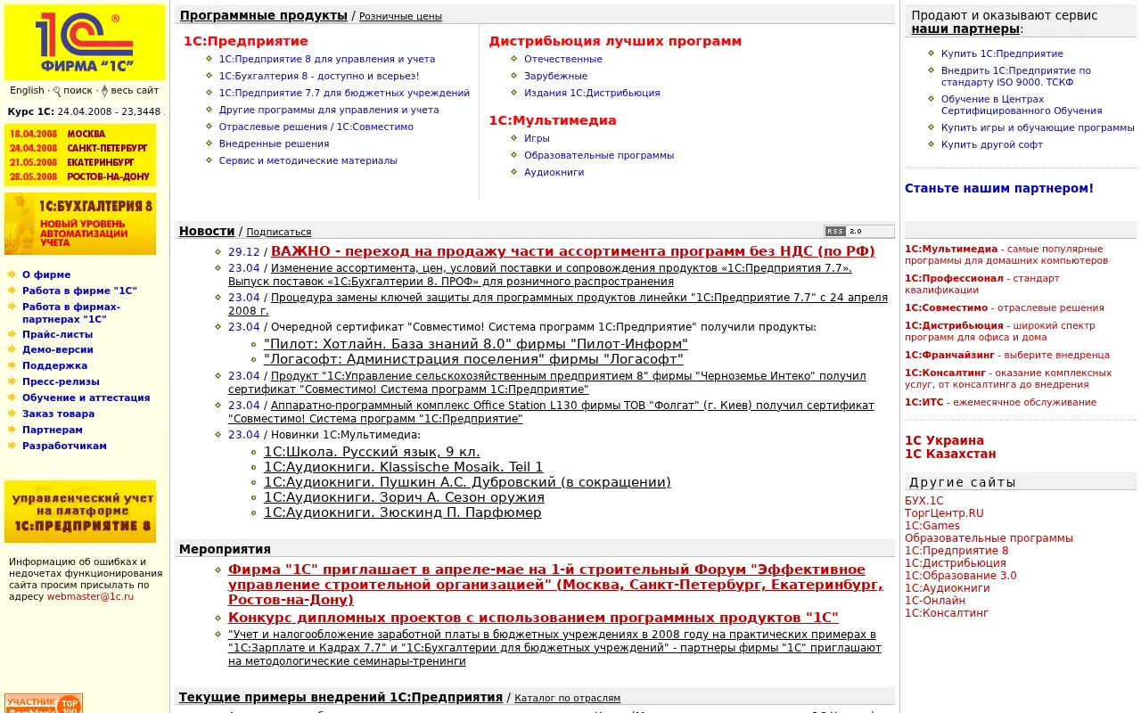 1c.ru in 2008
