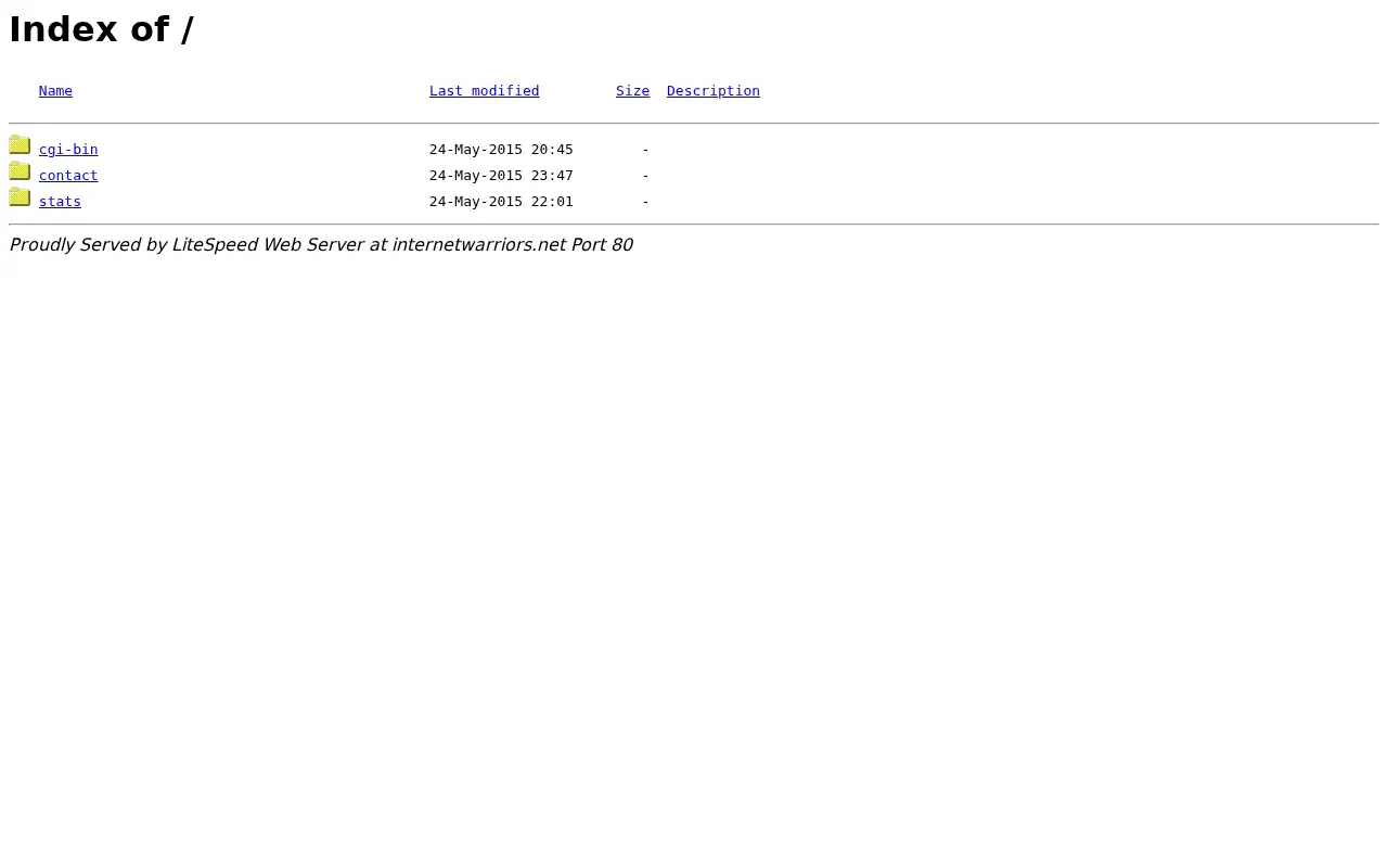 internetwarriors.net in 2015