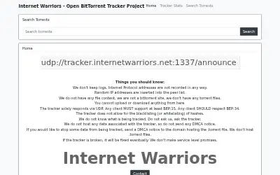 internetwarriors.net in 2020