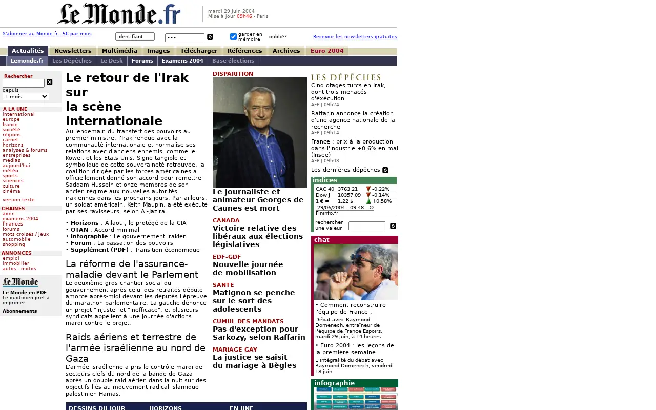 lemonde.fr in 2004