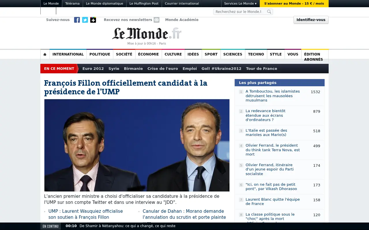 lemonde.fr in 2012